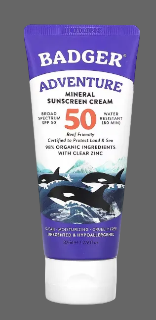 ADVENTURE 50 SPF Sunblock 2.9 oz. (W.S. Badger) OL