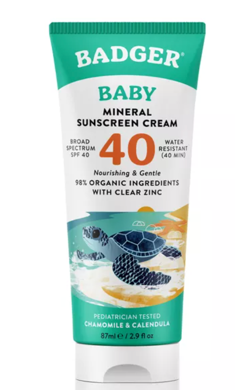 BABY 40 SPF Sunblock 2.9 oz. (W.S. Badger) OL