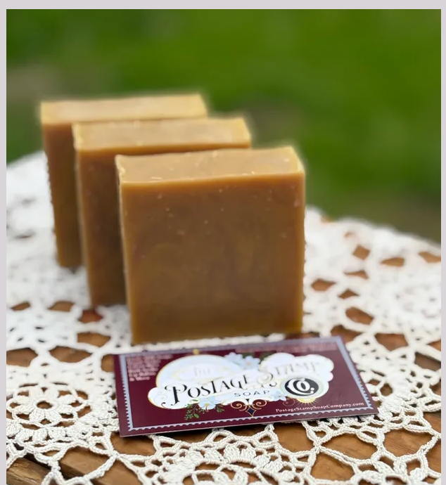 "Bourbon of the South" Goat's Milk Artisan Soap (Postage Stamp Soap Co.) OL
