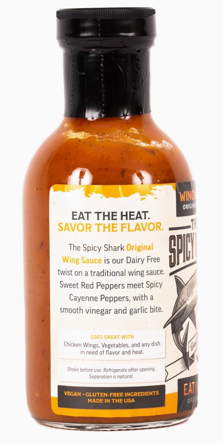 Original Wing Sauce 12 oz. (The Spicy Shark) OL