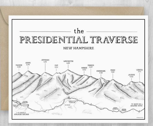 Presidential Traverse Greeting Card (blank inside)  (Sherpa Ant) OL