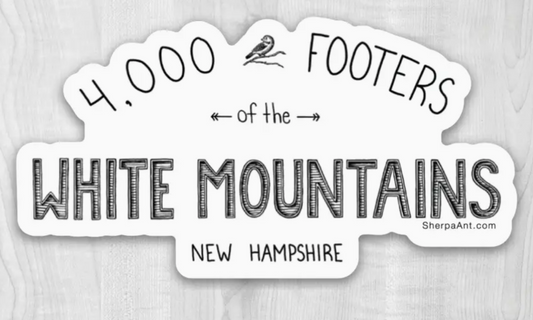 White Mountains 4000 Footer sticker (Sherpa Ant) OL