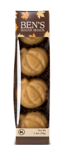 Pure Maple Candy Pumpkins 1.4 oz. 4 pak (Ben's Maple) OL