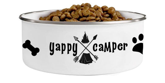 Yappy Camper Dog Bowl (The Traveled Lane)- Online