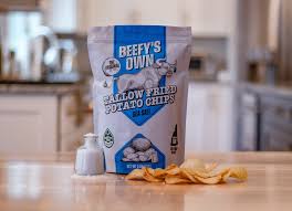 Tallow Artisan Sea Salt Chips 5oz bag (Beefy's Own) OL