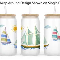 Frosted Glass Tumbler (The Traveled Lane)- Online