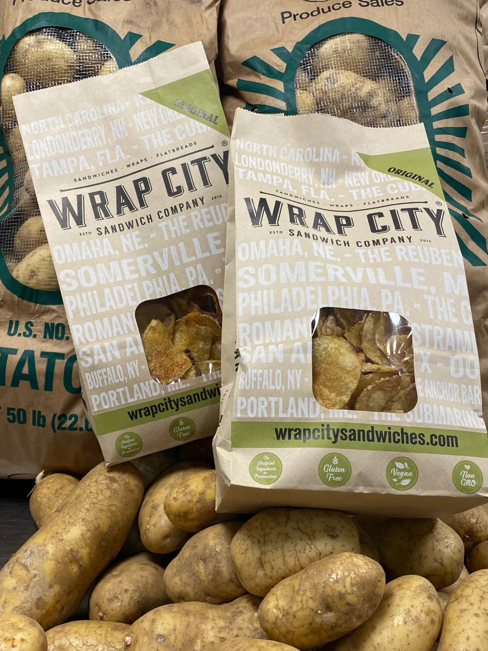 Homemade Original Kettle Potato Chips (Wrap City)- Online