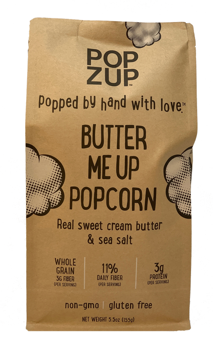 Popcorn  Butter Me Up;Cheesie Herbie;Maple;Cheddar;Truffle Butter (Popzup) OL