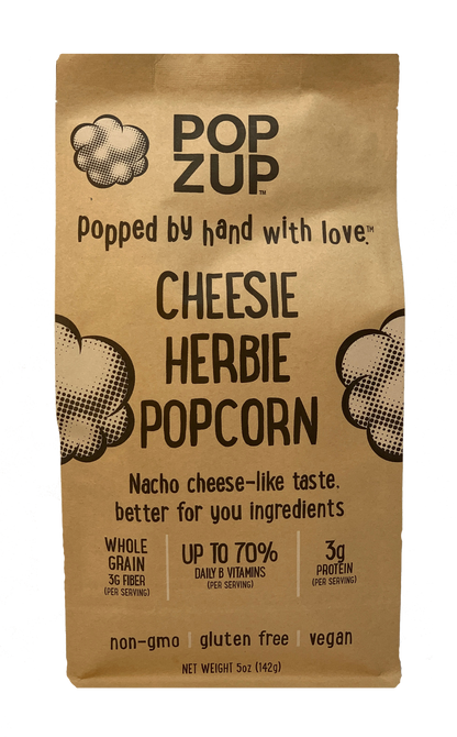 Popcorn  Butter Me Up;Cheesie Herbie;Maple;Cheddar;Truffle Butter (Popzup) OL