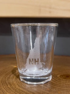 NH State Frosted Shot Glass- Of Moose & Mountain Online