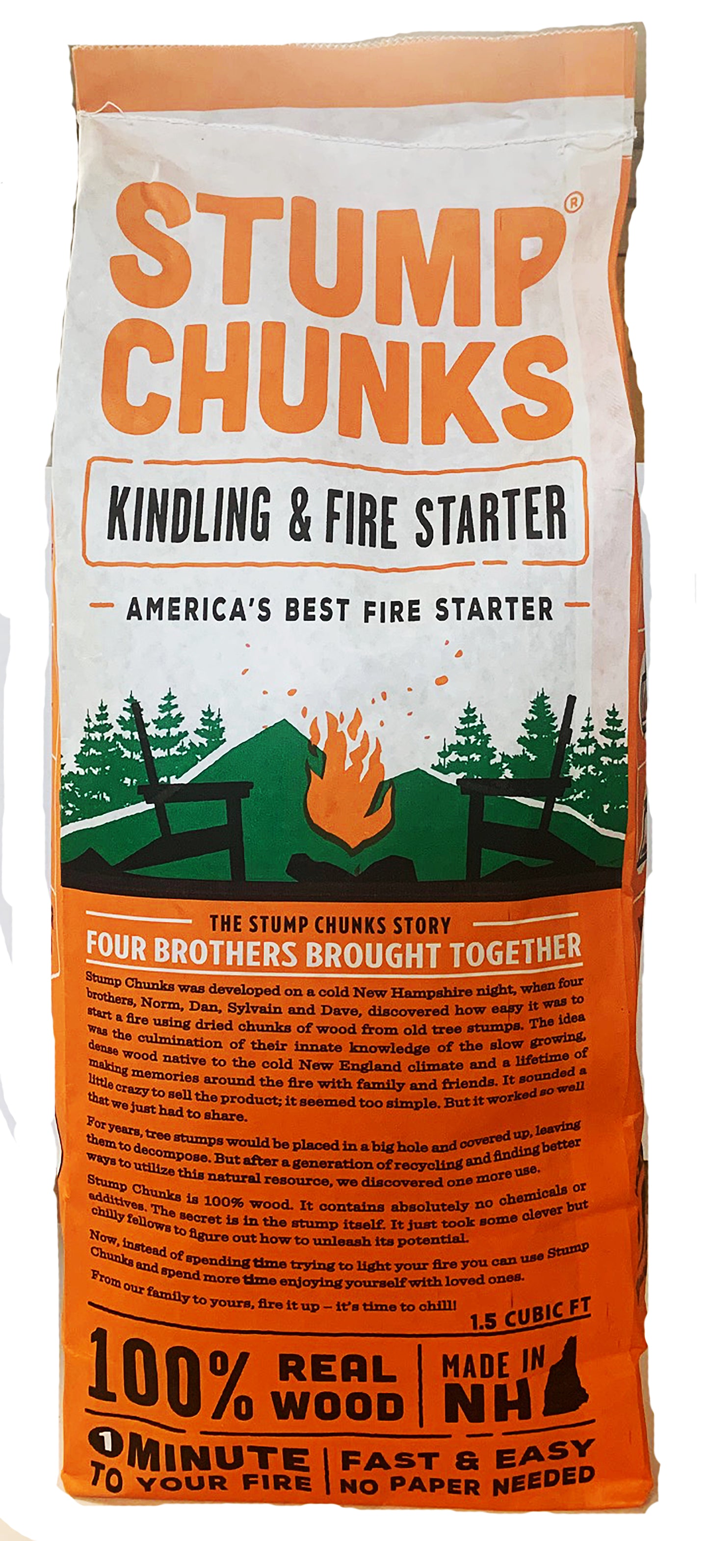 Assorted Sized Bags: 100% Natural Wood Fire Starter- Stump Chunks Online