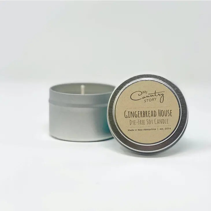 Gingerbread Soy Tin Candle