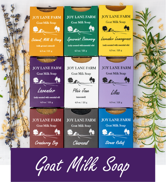 Handcrafted Artisan Natural Local Goat Milk Soap- Joy Lane Farm